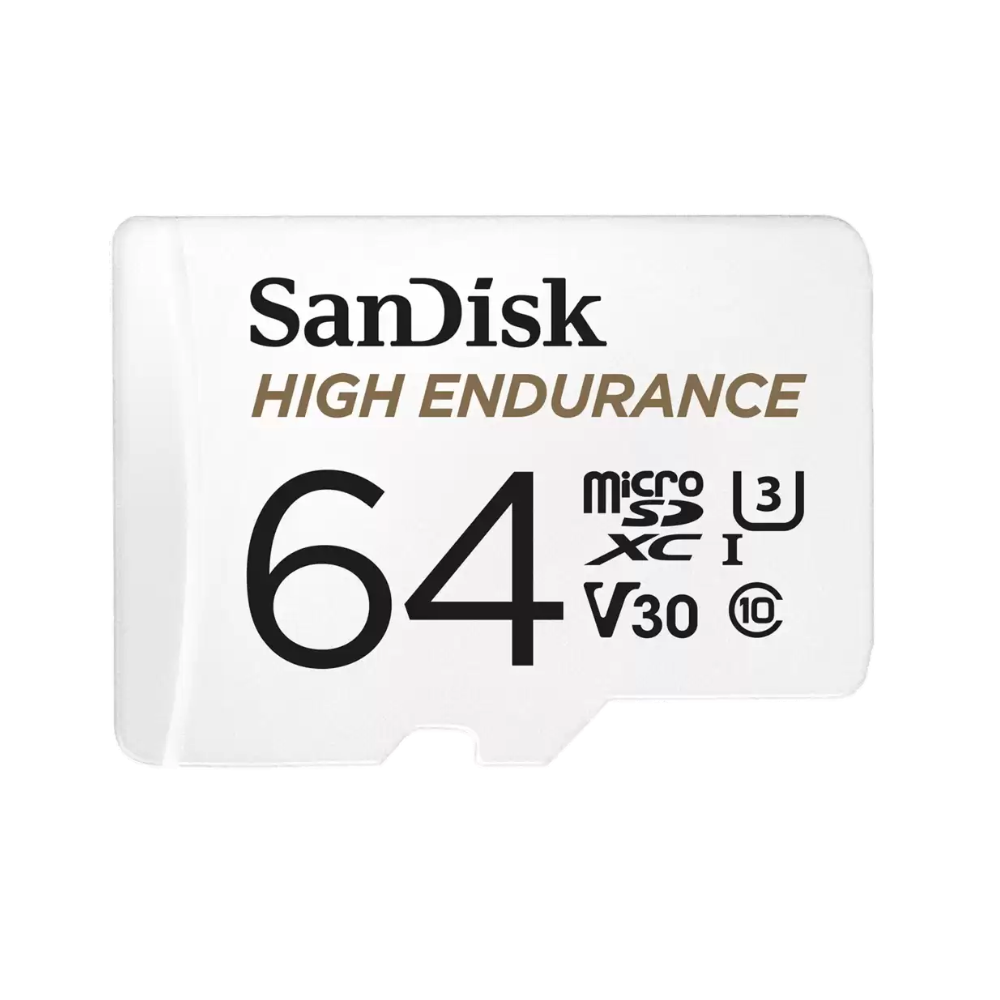 SanDisk High Endurance 64GB microSD Card with Adapter - 100MB/s, SDSQQNR-064G-GN6IA