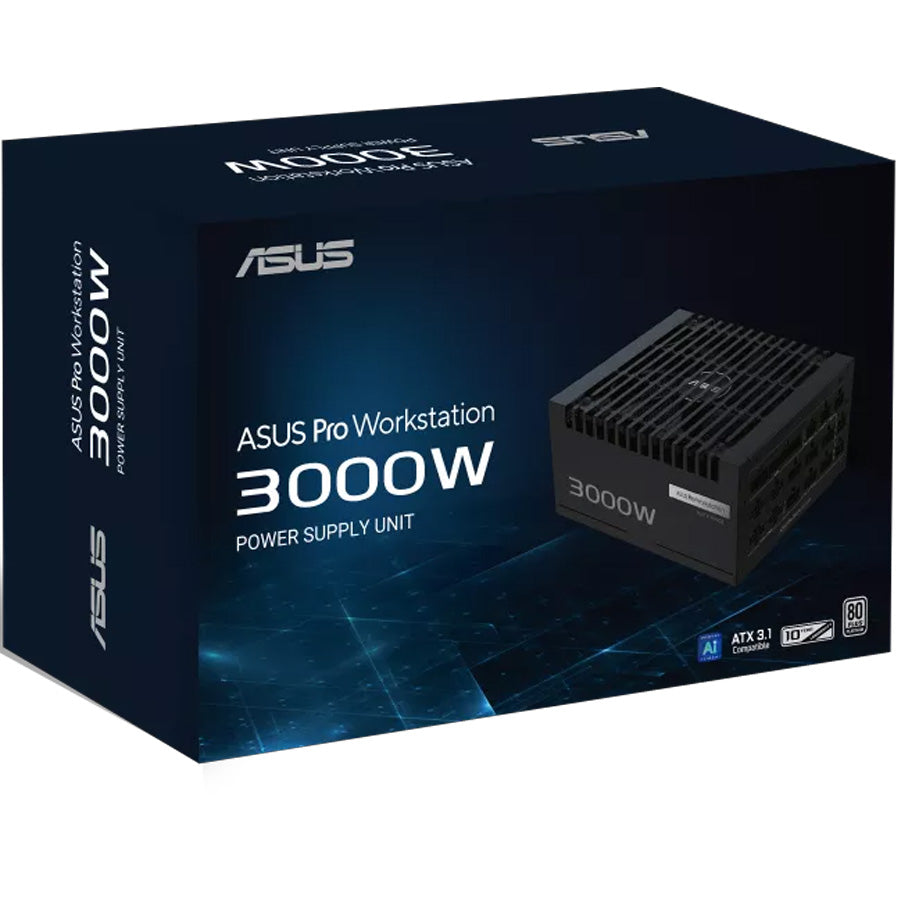 ASUS Pro WS 3000W Platinum power supply front view