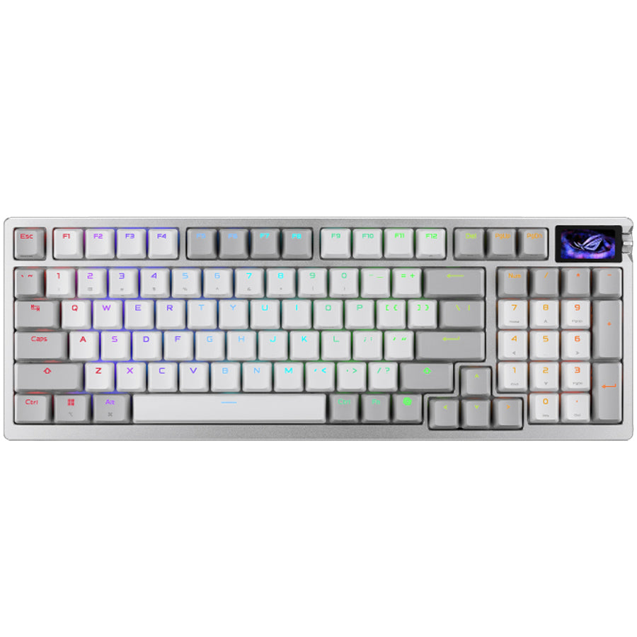 ASUS ROG Azoth 96 HE white keyboard top view