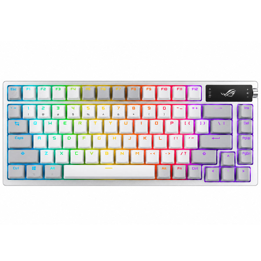 ASUS ROG Azoth NX Snow white keyboard top view