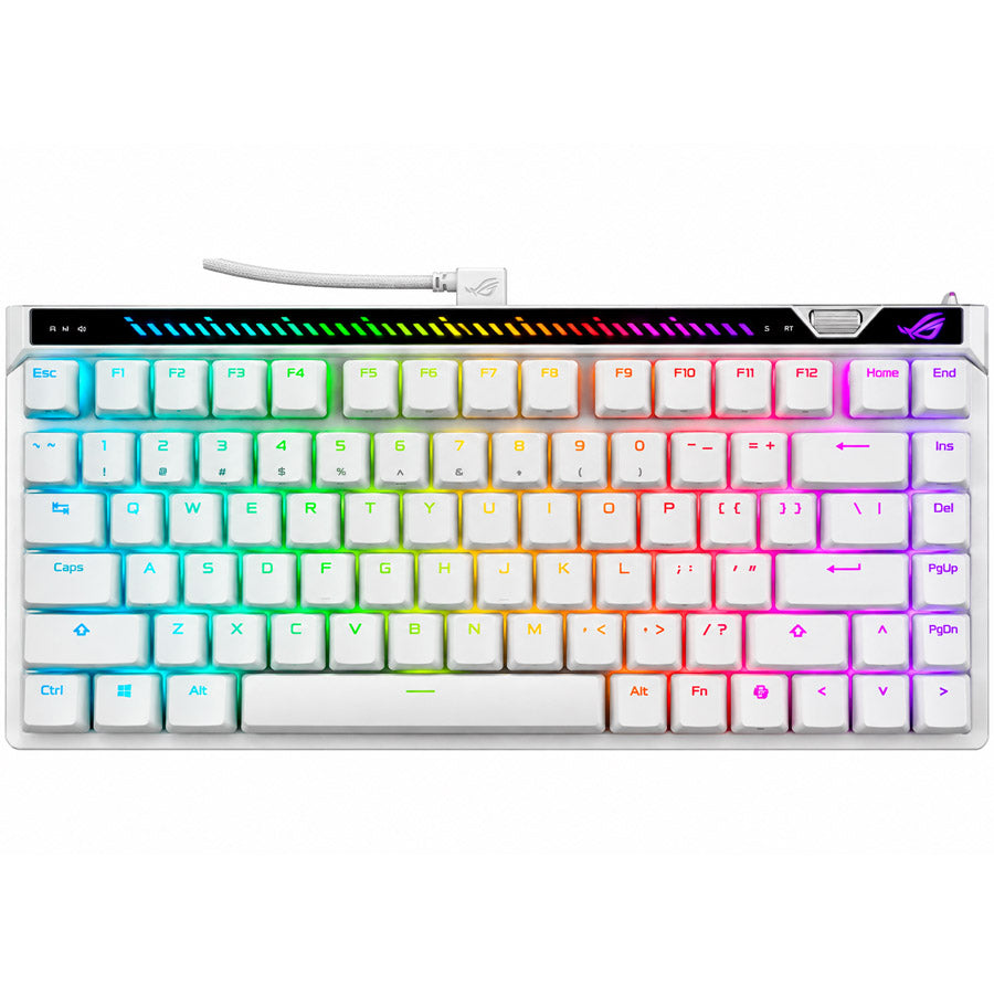 ASUS ROG Falchion Ace 75 HE White front view