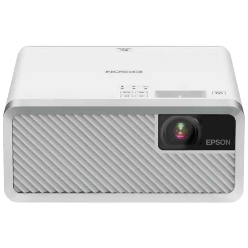 Epson EF-100W Mini Laser Projector, 3LCD, 2000 Lumens, WXGA, 2,500,000:1 Contrast, Up to 150", HDMI, White, (V11H914241)
