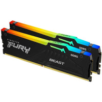 ذاكرة الوصول العشوائي (RAM) من كينجستون فيوري بيست RGB DDR5 بسعة 16 جيجابايت (8x2) وسرعة 5600 ميجا ترانسفير/ثانية، موديل KF556C36BBEAK2-16، للكمبيوتر الشخصي