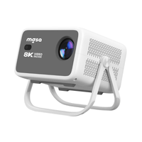 MG TP350 Smart Portable Projector, Android 11, HD 720p (1280 x 720), 550 Lumens, Phone Screen Mirroring, White, (TP350)