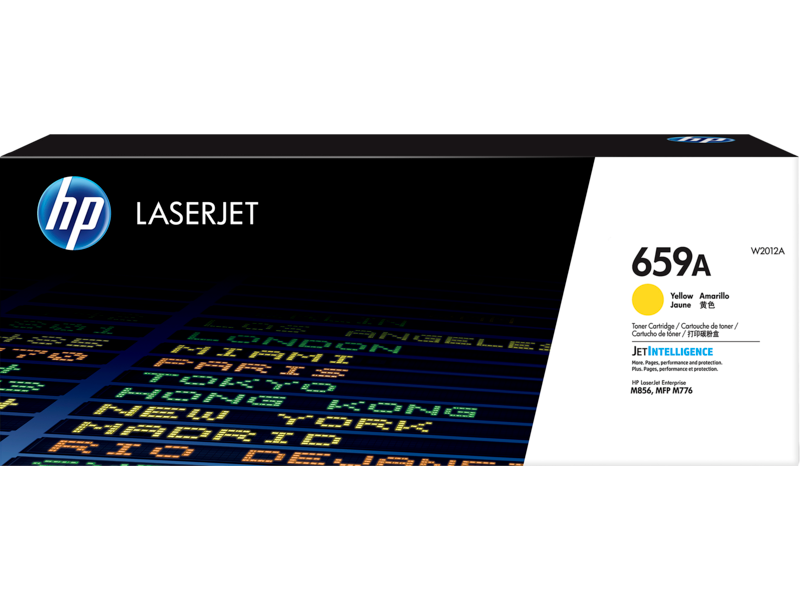 HP 659A Yellow Original LaserJet Toner Cartridge, approx. 13,000 Pages, (W2012A)
