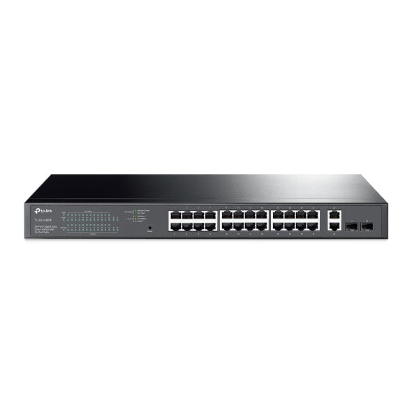 TP-Link TL-SG1428PE 28-Port Gigabit Easy Smart Switch, 24x PoE+ Ports, 250W PoE Budget, 2x SFP, Rackmount, (TL-SG1428PE)