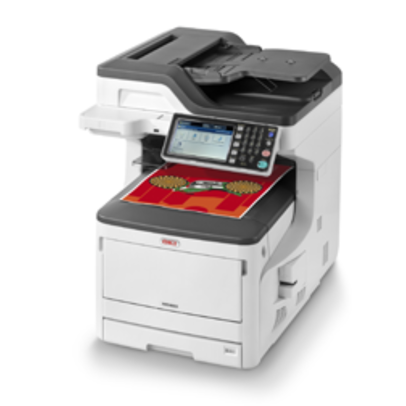 OKI MC883dnct A3 Color LED Multifunction Printer, Print/Copy/Scan, Duplex, Network, Cabinet & Extra Tray, (MC883dnct)
