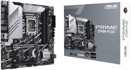 Motherboard ASUS Z790M-PLUS 1700 DDR5- 12/13Th LGA, Black