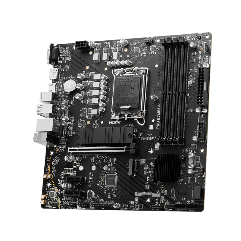 MSI PRO B760M-P Motherboard, DDR5, Intel LGA1700