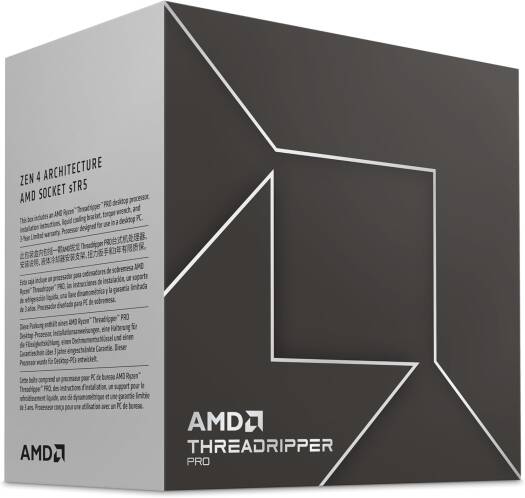 AMD Ryzen Threadripper PRO 7965WX Workstation Processor, 24 Cores / 48 Threads, up to 5.3GHz, 152MB Cache, sTR5, 350W, (100-100000885WOF)