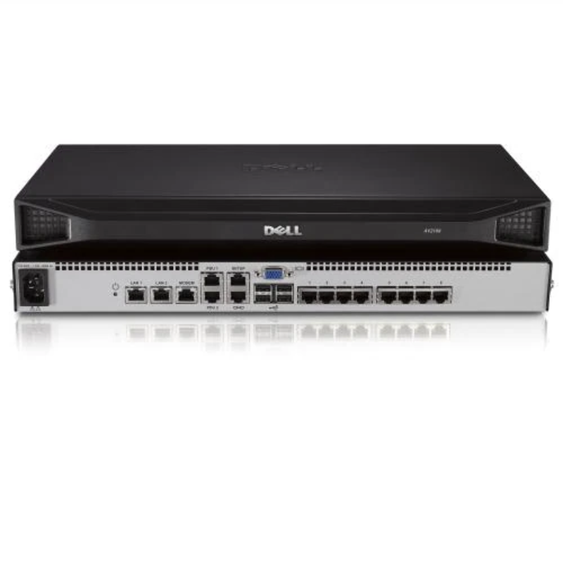 Dell DAV2108 8-Port Analog KVM Switch, 1 Local User, 1U Rackmount, Upgradeable to Digital, (450-ADZM)