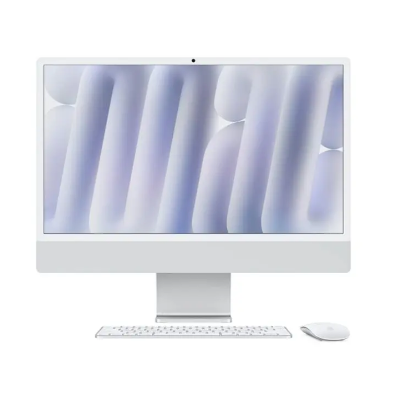 Apple iMac 24-inch MWUU3AB/A - M4 Chip 10-Core, 16GB RAM, 256GB SSD, 4.5K Retina, Silver
