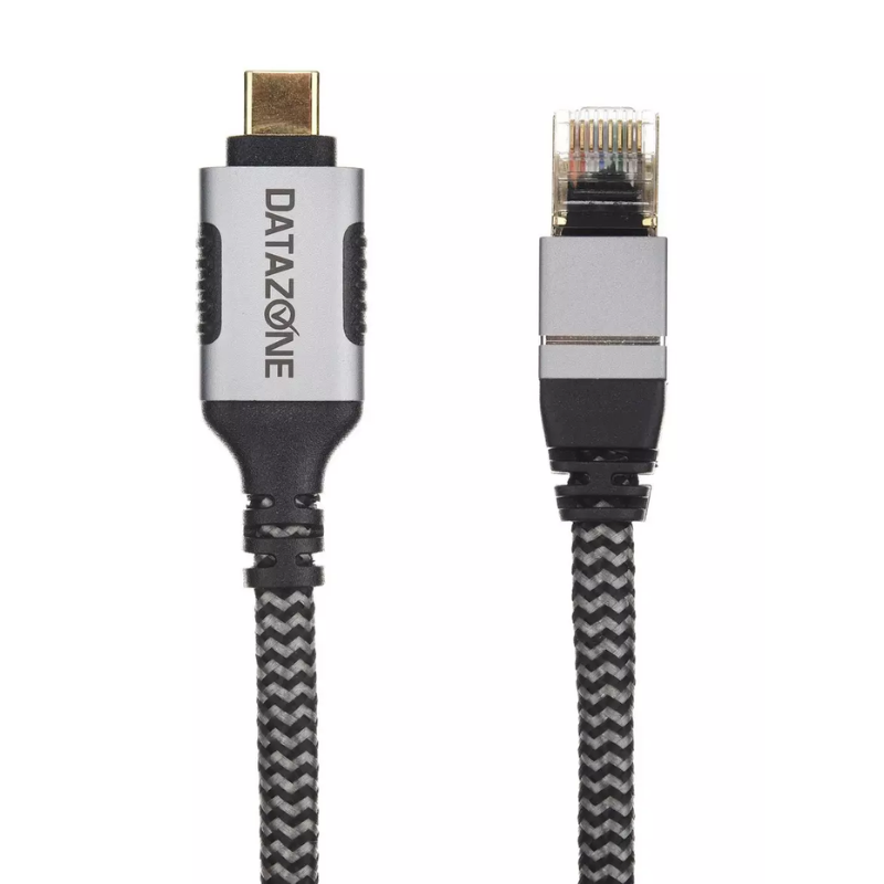 DATAZONE Converter TYPE C to Ethernet Cable 3m DZ-TCE-6A-3M