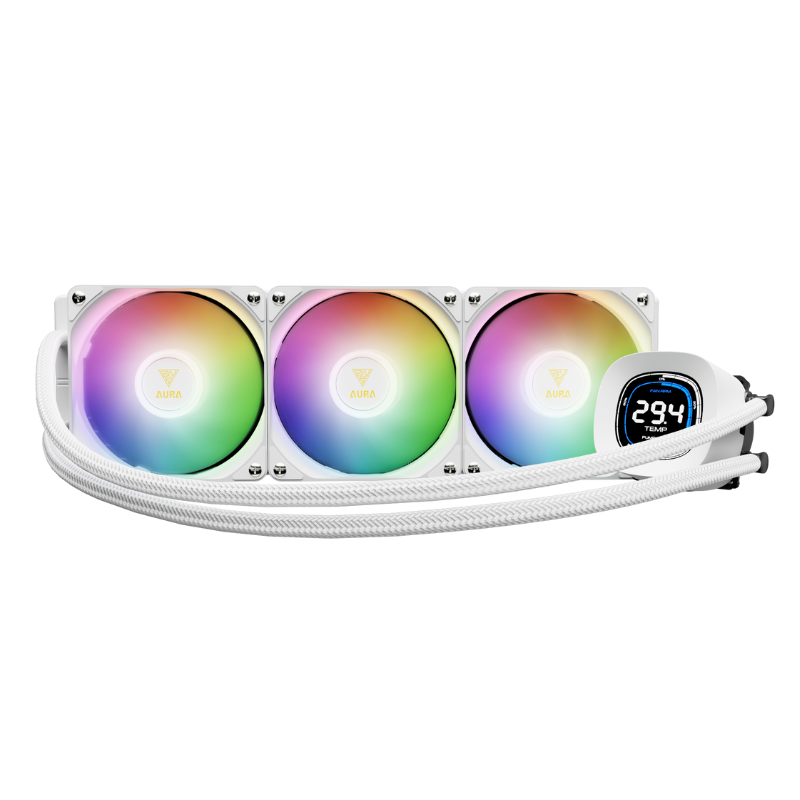 Cooling Fan Gamdias AURA GL360 Gaming, ARGB White
