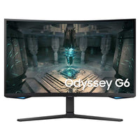 شاشة سامسونج Odyssey G6 LED منحنية للألعاب - LS27BG650EMXUE 27 بوصة، QHD، 240 هرتز، 1 مللي ثانية، VA