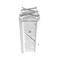 علبة كمبيوتر الألعاب EATX Mid-Tower ASUS GX601 ROG Strix Helios II White Edition، بزجاج مزدوج مقوى، 90DC00W3-B39000