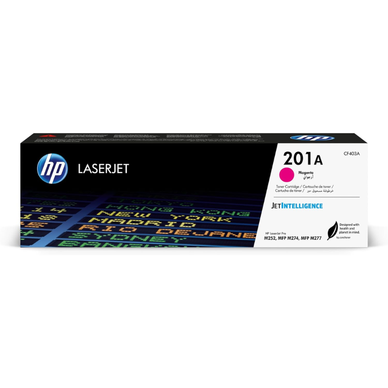 HP 201A Magenta Toner Cartridge (CF403A) - 1,330 pages - for HP Color LaserJet Pro M252 / M277