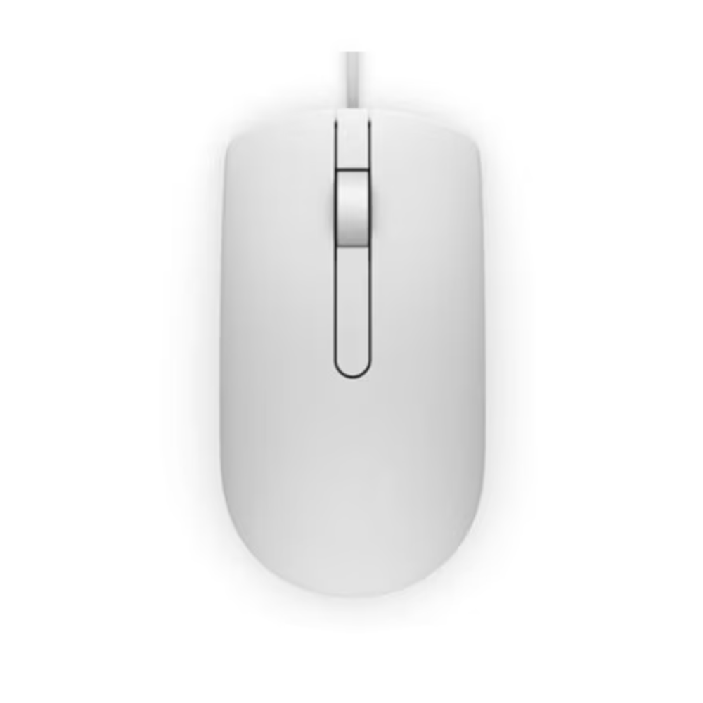 Dell MS116 Wired Optical Mouse - 3 Buttons, White