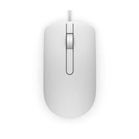 Dell MS116 Wired Optical Mouse - 3 Buttons, White