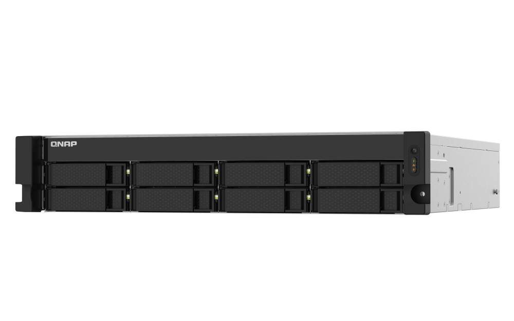 QNAP TS-832PXU-RP-4G 8-Bay 2U Rackmount NAS, Quad-Core 1.7GHz, 4GB DDR4, 2x 10GbE SFP+, 2x 2.5GbE, Redundant PSU, (TS-832PXU-RP-4G)