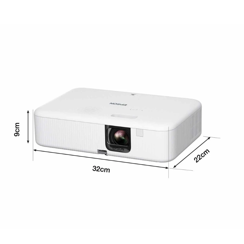 Epson CO-FH01 3LCD Projector, Full HD 1080p, 3000 Lumens, HDMI, Home Cinema & Entertainment, (V11HA84040)
