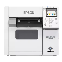 Epson ColorWorks CW-C4000e (BK) 4-Inch Colour Inkjet Label Printer, 1200 x 1200 dpi, Auto Cutter, USB/Ethernet, Gloss Black Ink, (C31CK03102BK)