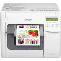 Epson ColorWorks CW-C3500 4-inch Color Inkjet Label Printer, Up to 103 mm/s, Auto Cutter, USB & Ethernet, (C31CD54012)