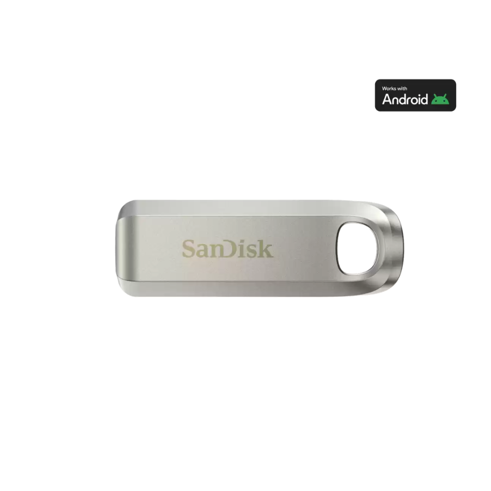 SanDisk Ultra Luxe 256GB USB Type-C Flash Drive, USB 3.2 Gen 1, Up to 400MB/s, All-Metal, Silver, (SDCZ75-256G-G46)