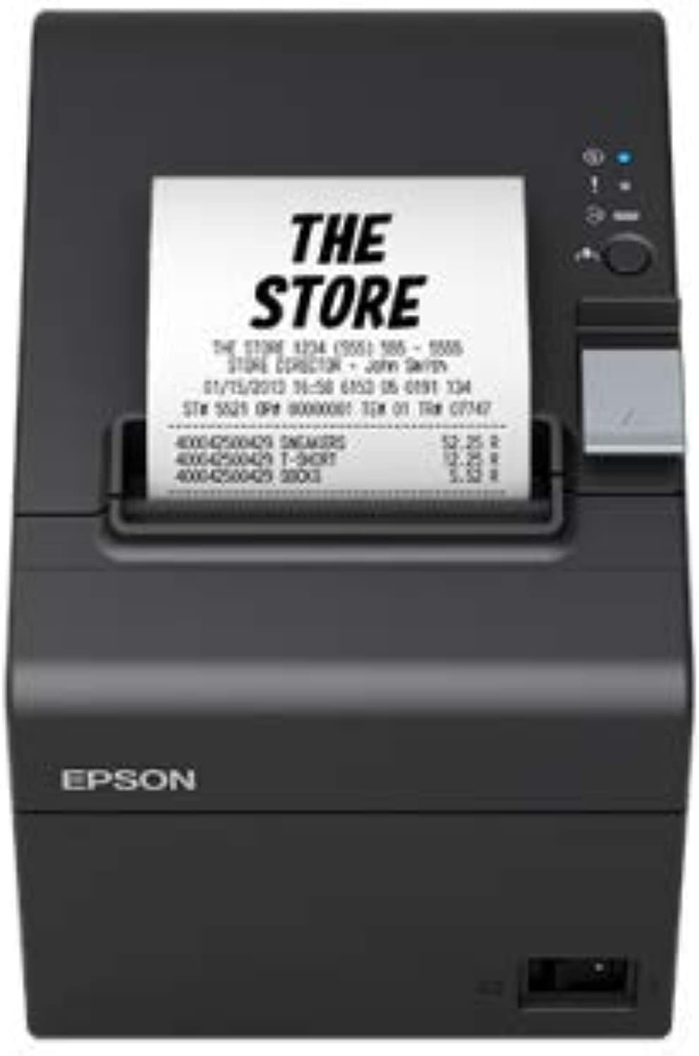Epson TM-T20III (011) Thermal POS Receipt Printer, USB and Serial RS-232, 250 mm/s, Auto Cutter, Black, (C31CH51011)