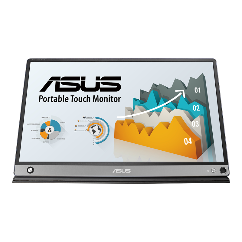 ASUS ZenScreen Touch MB16AMT 15.6-inch portable touch monitor, front view