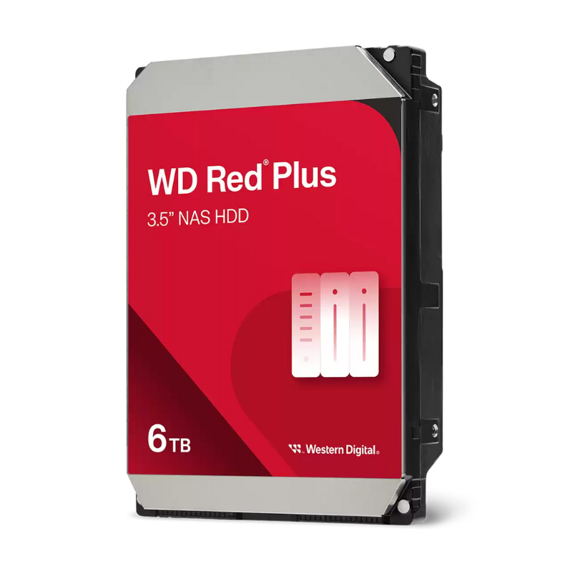 WD Red Plus 6TB NAS Internal Hard Drive 3.5 inch (WD60EFPX)