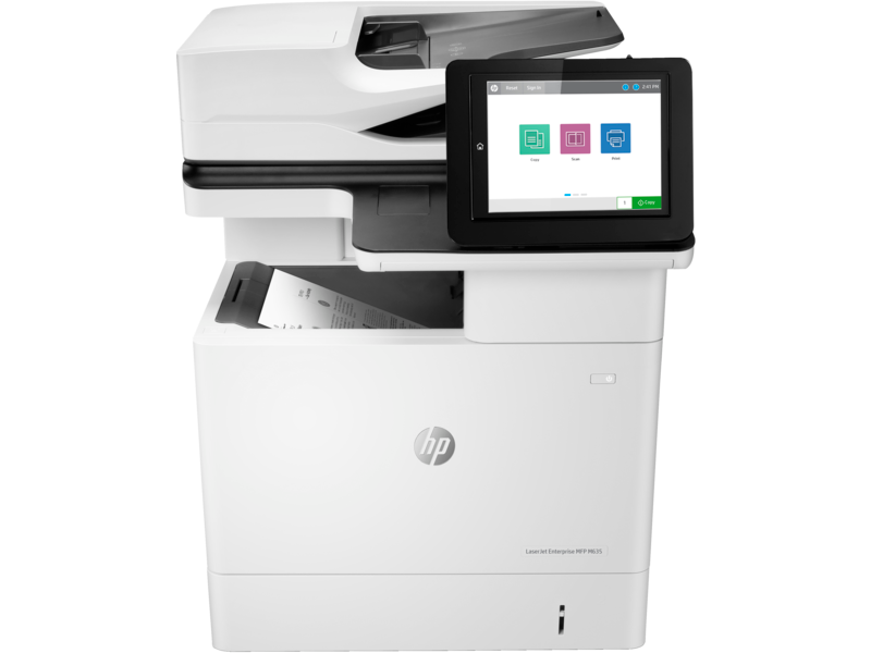HP LaserJet Enterprise MFP M635h Monochrome Laser Printer, Print/Copy/Scan, 61 ppm, Duplex, Gigabit Ethernet, (7PS97A)