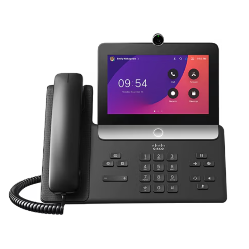 Cisco Video Phone 8875, 7" Touchscreen, 1080p HD Camera with Privacy Shutter, Wi-Fi, Bluetooth, Gigabit Ethernet, PoE, (CP-8875-K9)