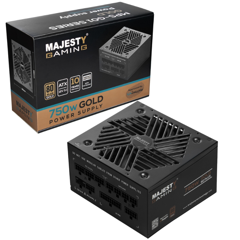 Power Supply Majesty 750 W Gold RTX 50 – ATX 3.1 PCIe 5.1 – 105 – 80+ Gold –