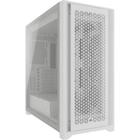 Corsair 5000D CORE AIRFLOW Mid-Tower ATX PC Case, High-Airflow Mesh Front, Tempered Glass, White, (CC-9011262-WW)