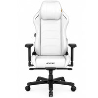 DXRacer Master Series XL white gaming chair front view