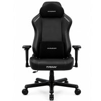 DXRacer TANK XXL black EPU leatherette gaming chair front view