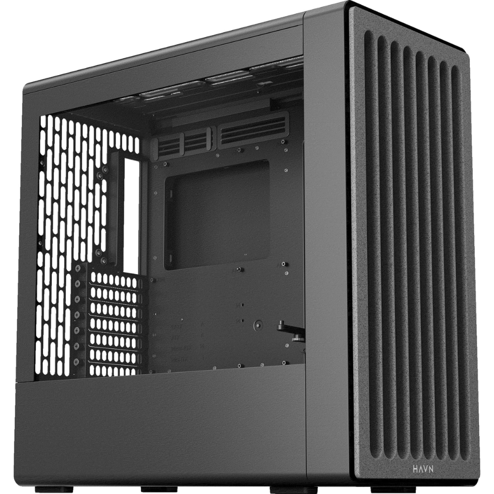 HAVN BF 360 Tempered Glass E-ATX Mid Tower PC Case - Black (HVN-CA-BF360-02)
