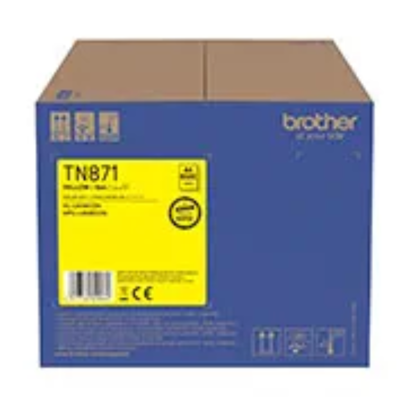 Brother TN-871Y Yellow Toner Cartridge, Standard Yield, Up to 6,500 Pages, (TN-871Y)