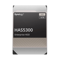 Synology HAS5300 Enterprise 16TB 3.5" SAS 12Gb/s Hard Drive, 7200 RPM, 512MB Cache, 550 TB/Year Workload, (HAS5300-16T)