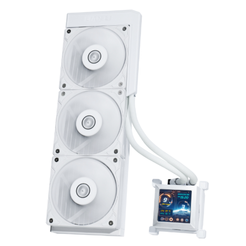 Lian li cooler Hydro-Shift LCD (square lcd) AIO 360 NO FAN (GHSLCD36NW) WHITE