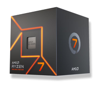 AMD Ryzen 7 7700 Desktop Processor, 8 Cores / 16 Threads, up to 5.3GHz, 40MB Cache, AM5, 65W, Wraith Prism Cooler, (100-100000592BOX)