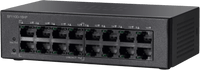 Cisco SF110D-16HP 16-Port 10/100 PoE Desktop Switch, Unmanaged, 8x PoE Ports, 64W PoE Budget, (SF110D-16HP-UK)