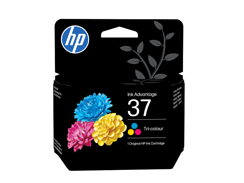HP 37 Tri-Color Original Ink Cartridge, Cyan/Magenta/Yellow, (7FP44AE)