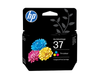 HP 37 Tri-Color Original Ink Cartridge, Cyan/Magenta/Yellow, (7FP44AE)