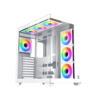 كيس XIGMATEK AQUA V Air Arctic EN48777, أبيض مخصص للألعاب
