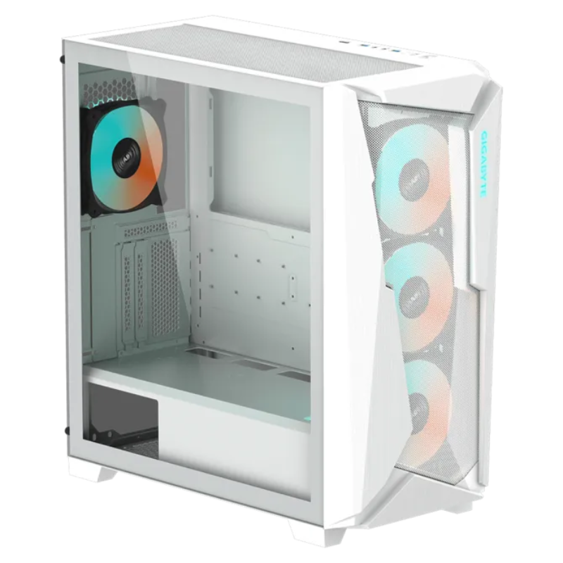 CASE GIGABYTE C301GW ATX Mid Tower Tempered GlassARGB FAN FAN Gaming Case