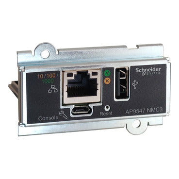 APC Network Management Card for Easy UPS 3-Phase, Remote Monitoring via Web/SNMP, (AP9547)