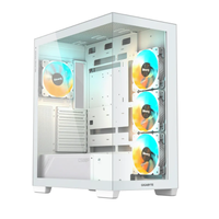 CASE GIGABYTE C500 Panoramic Stealth Ice ATX Mid Tower Tempered Glass RGB Fusion PC Case