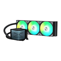 TRYX Panorama ARGB 360 Liquid Cooler 360mm AMOLED Curved Display, 3 FAN, -L-P360A AS3M G1K, Black